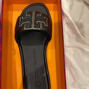 Tory Burch DOUBLE T SPORT SLIDE New in Box Size 7